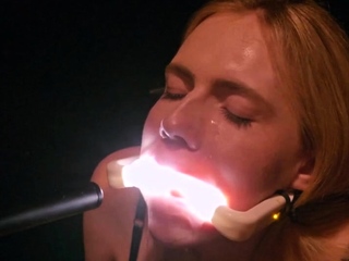 Rebel Rhyder plays with frozen cum