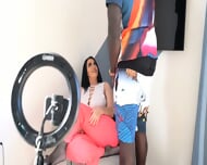 Sweet Brunette Takes Studs Cum Load