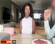 Submissive 18yo Ebony Bends Over For BWC Get Modeling Job