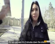 Brunette Cutie Alina Crystall Gets Fucked On The Street